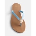 thumbnail image 5 of Time and Tru Women's Ornament Thong Sandals, 5 of 5