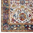 thumbnail image 2 of Entourage Samira Distressed Vintage Floral Persian Medallion 5x8 Area Rug Multicolored, 2 of 7