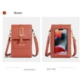 thumbnail image 2 of Touchscreen Phone Bag under $5! Xqxayjr Women's Touchscreen Crossbody Phone Bag, Mini Leather Shoulder Purse with Credit Card Slots and Clear Window, 2 of 2