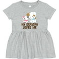 thumbnail image 3 of Inktastic My Grandpa Loves Me Girls Girls Baby Dress, 3 of 5