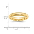 thumbnail image 5 of 14k Yellow Gold 4mm Milgrain Half Round Comfort Fit Wedding Band Size 9.5, 5 of 6