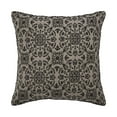 thumbnail image 2 of VHC Brands Custom House Black Tan Jacquard Pillow 9x9, 2 of 3