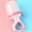 Pink, variant on Baby Fruit Feeder Pacifier Teether Silicone Food Holder for Toddlers