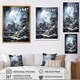 thumbnail image 4 of Designart "Ancient Reading Mystery I" Fantasy Framed Wall Art - Global Grey Books Hallway Framed Wall Art Decor, 4 of 6