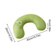 thumbnail image 2 of Breathable Summer Pet U-Shaped Neck Pillow, Cartoon Embroidered Cat Dog Neck Support Sleeping Cushion, Soft Pet Headrest Pillow for Small Medium Dogs Cats Indoor Use(L,B), 2 of 5