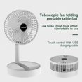 thumbnail image 1 of Ventilador portátil recargable por USB, ventilador de escritorio plegable telescópico, poco ruido, batería de alta duración, modo de espera, eléctrico, para casa y oficina Fivean unisex, 1 of 2