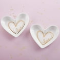 thumbnail image 2 of Kate Aspen Ring Holder & Jewelry Holder Ring Dish, Heart Shaped Trinket Tray, Wedding Gifts for The Couple, Bridal Shower Gifts, Bride Gifts, His and Hers Gifts & Engagement Gifts (Set of 6), 2 of 4