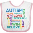 thumbnail image 3 of Inktastic Autism Support Slogan Boys or Girls Baby Bib, 3 of 4
