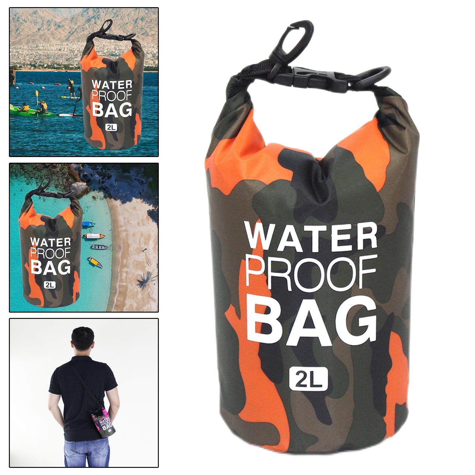 Small 2L Waterproof Dry Bag keys fanny pack waist Crossbody Shoulder Bag Rafting carry Bag for Kayaking Orange Walmart