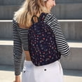 thumbnail image 6 of Picia Mushrooms3 Printed Canvas Daypack - Stylish and Durable Vintage Compact Backpack - Class, Work, Travel, or Laptop Bookbag,Organized Compartments-Medium, 6 of 6