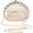 07651 Gold, variant on Women Evening Bag Acrylic Clutch Purse Shell Shape Shoulder Cross-body Chain Box Bag,07495 Clear,1