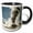 Black/White, variant on 3drose, Castle Geyser Erupting, Upper Geyser Basin, Yellowstone Np, Wyoming, 11oz Mug