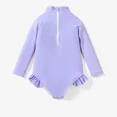 thumbnail image 5 of Disney Toddler Girls Swimsuit Daisy Duck Rash Guard Graphic Bathing Suits Purple Kids 6-7T, 5 of 8