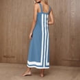thumbnail image 2 of Light Royal Blue Sleeveless Spaghetti Strap Dresses for Ladies Scoop Neck Maxi Long Formal Date Night Evening Gowns Elegant Festival Brunch Dresses Homecoming Dresses Juniors L, 2 of 9