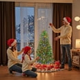 thumbnail image 6 of Bigleap 4.5ft Pre-lit Artificial Christmas Tree with Warm White LED Lights, Hinged Spruce for Home Office Holiday Decor, 6 of 13