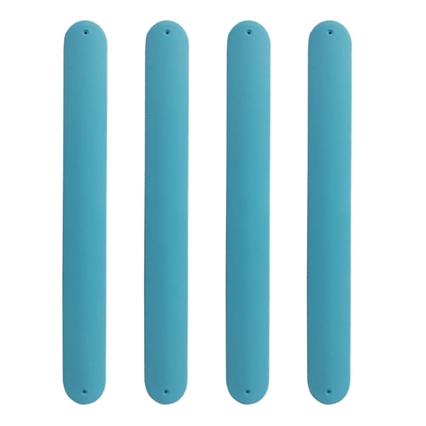 4pcs Silicone Slap Pulseras de colores Pulseras de bofetadas DIY SLAP Pulseras Favoritos Favoritos