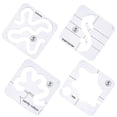 thumbnail image 4 of 12Pcs Set Quilting Tools Diy Patchwork Template Embroidery Stitch Templates Beginners Hobbyists, 4 of 9
