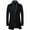 Black, variant on Men's Long Sleeve Pea Coat Winter Warm Zip Fall Business Casual Fashion Button Up Pocket Slim Fit Top V Neck Turn Down Collar Wool Jackets & Coats Yellow Large