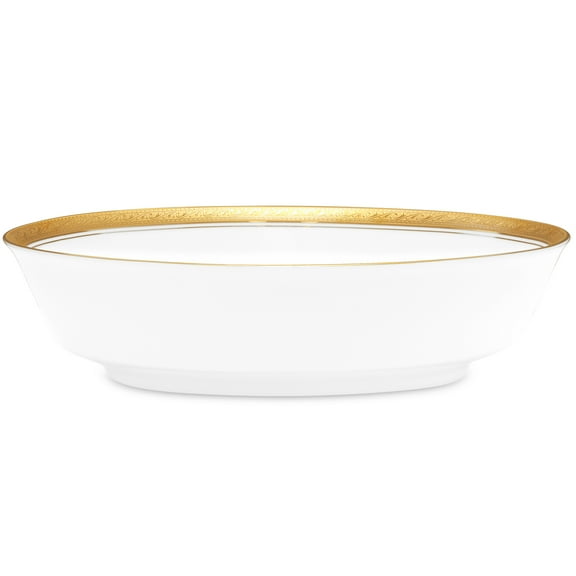 Noritake Crestwood Gold Oval Vegetable Serving Bowl