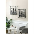 thumbnail image 3 of Luxen Home Two Piece Black Metal Flower Wall Panels, 3 of 9