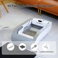 thumbnail image 4 of Smart Cat Litter Box Wide Opening Auto-clean For Extra Large Cats 71 To 90lbs ABS Material Wifi Or App Control With LED Display Cream White 29.93âL 19.61âW 19.61âH, 4 of 11