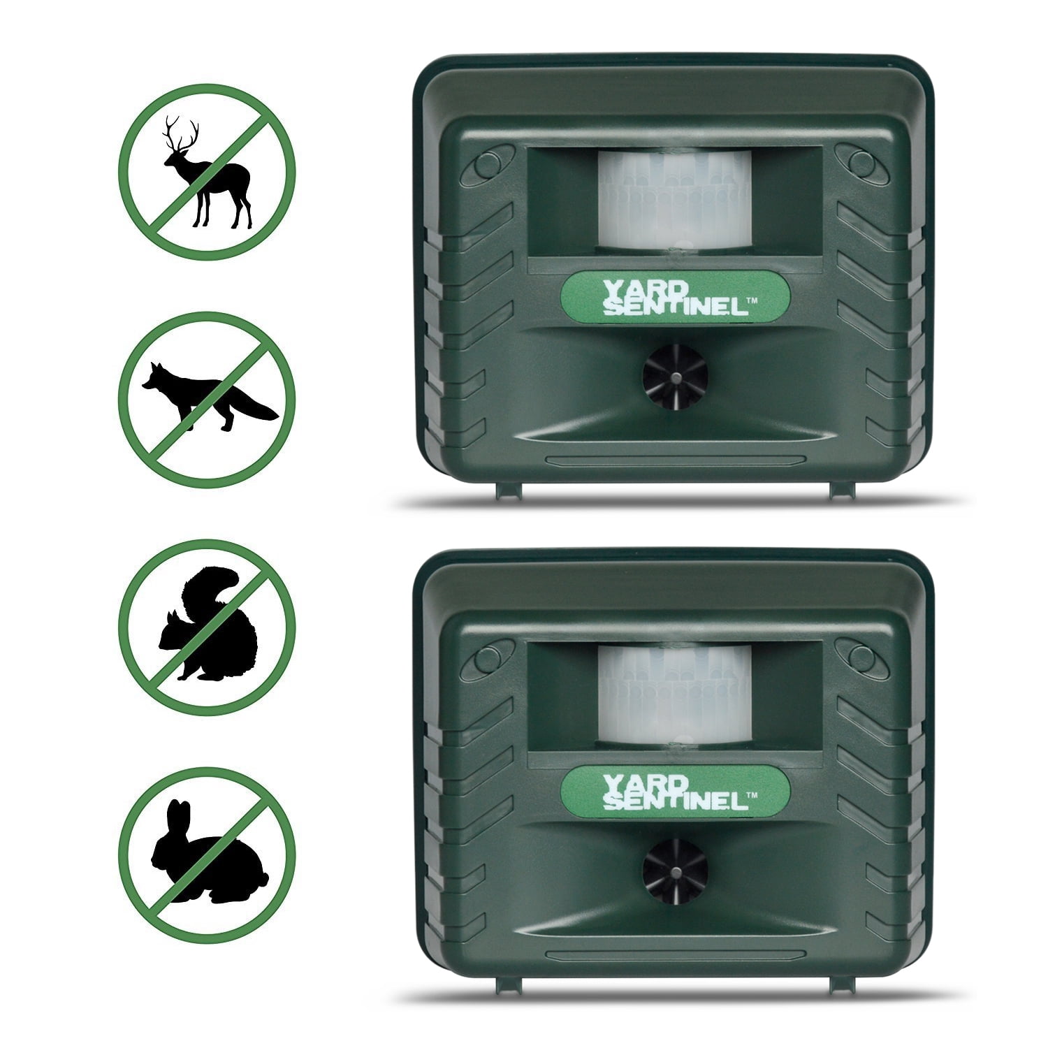 Yard Sentinel 2 Pack Aspectek Outdoor Ultrasonic Animal Control