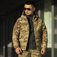 thumbnail image 4 of Abrigo táctico reflectante térmico para hombre, Parkas de invierno para exteriores, CPCamouflage, rompevientos grueso, chaquetas de viaje para senderismo y caza, 4 of 5