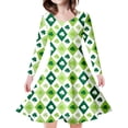 thumbnail image 1 of FhsagQ Robe pour Filles Bricolage Imprimée Robe de Princesse de Fête pour Enfants et Filles Robes de Pâques pour Filles Taille 6T Robes pour Filles Taille 7-8 Vert Pâle 8-9 Ans, 1 of 5
