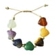 thumbnail image 1 of Collar de cuentas ajustable con forma de corazón vintage de piedras naturales, pulsera de cuentas naturales, 1 of 7