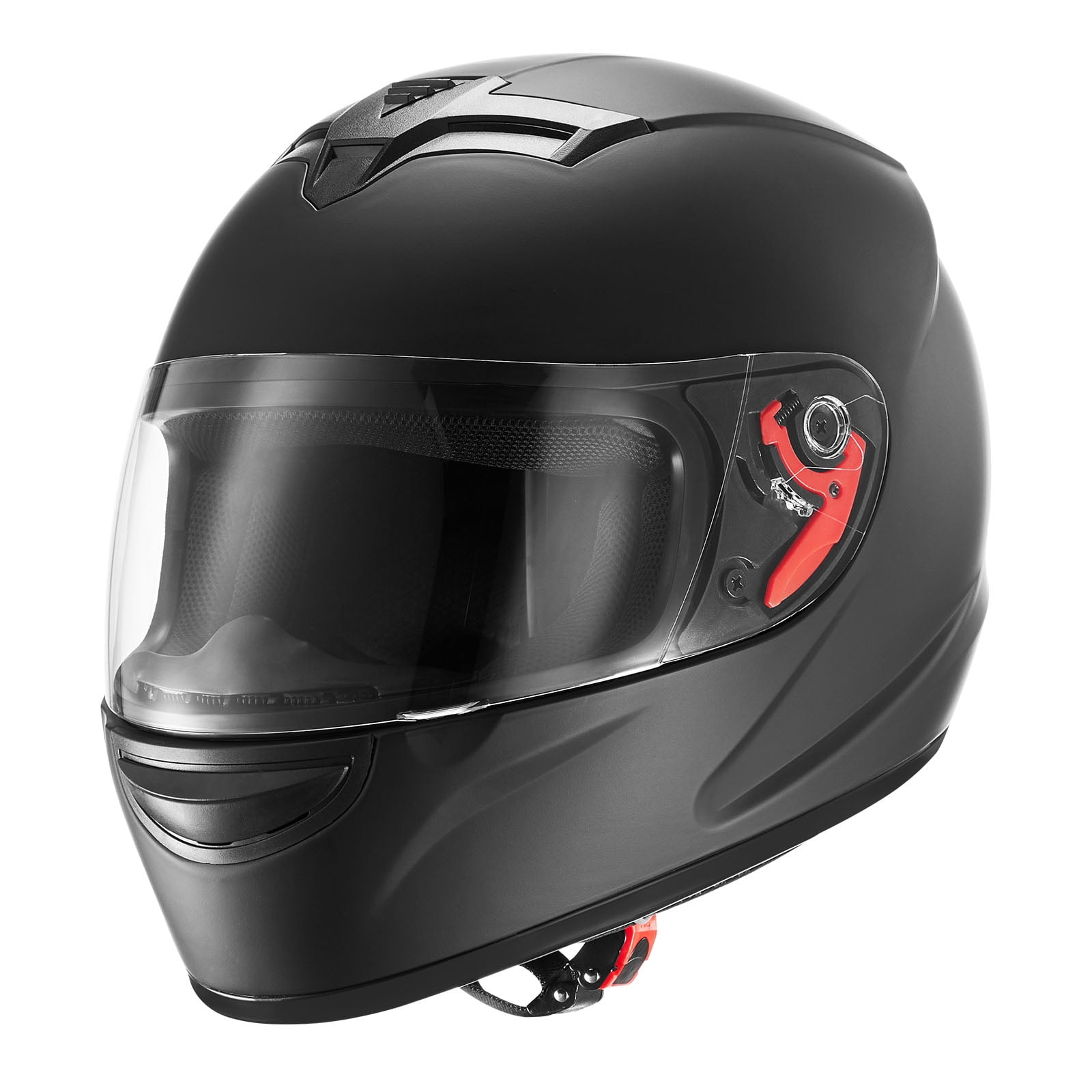 Ambifirner Full FaceMotorcycle Helmet: Adult Motocross Dirt Bike Helmet with Tinted and Clear Dual Visor, Motorbike Racing Street with Detachable Liner for Men & Women, (Matte Black, M)