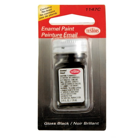Testors Gloss Black Hobby Paint 0.25 oz