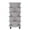 Grey, variant on VECELO Stackable Planters 5 Tier Vertical Gardening Planter, Stackable Garden Tower Indoor Outdoor Pot For Strawberries, Flowers, Herbs, Vegetables With Removable Wheels, Dark Green