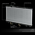 thumbnail image 3 of DNA Motoring OEM-RA-1750 Aluminum Radiator For 1995-1999 Toyota Paseo Tercel AT 96 97 98, 3 of 5