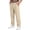 Beige, variant on Mens Baggy Causal Pants Drawstring Elastic Waist Trousers Loose Fit Wide Leg Straight Sweatpants Lightweight Workout Golf Linen Trousers Hiking Outdoor Track Jogging Pants