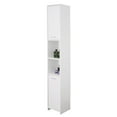 thumbnail image 1 of Versatile 77-Inch White Tall Storage Cabinet with 2 Doors and Adjustable Shelves, Linen Tower Cabinet, Bathroom Organizer and Storage, Kitchen Cabinet, Pantry Organizer, and Linen Closet, 1 of 5