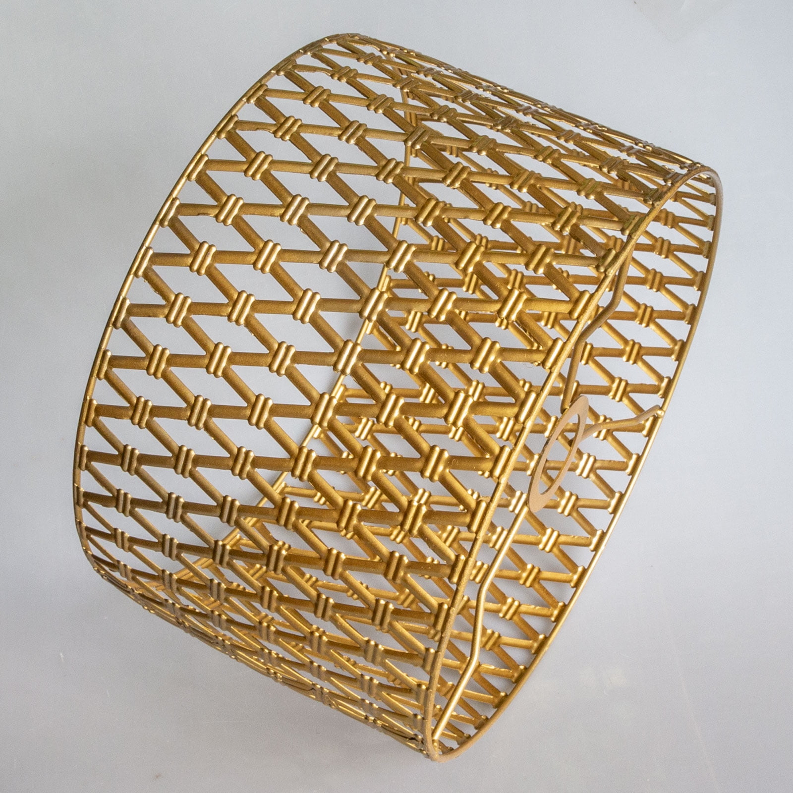 Gold Hollow-out Drum Lamp Shades
