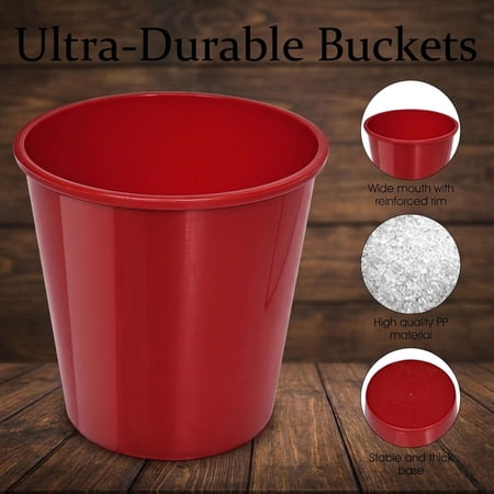 Redsmile Yard Pong Giant Pong Game Set with Carry Bag - Red - Outdoor Party Game - Backyard Entertainment
