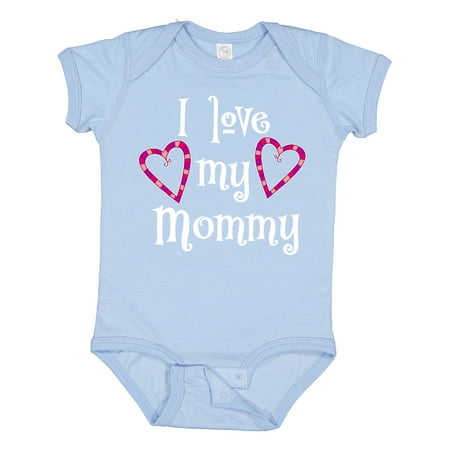 

Inktastic I Love My Mommy- Hearts Gift Baby Boy or Baby Girl Bodysuit