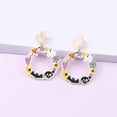 thumbnail image 7 of comerut 1 Pair Women Earrings Cute Ghost Pumpkin Spider Accessory Exquisite Ear Decoration Party Dress-Up Fashion Jewelry Stud Earrings Acrylic Dangle Earrings for Halloween Party, 7 of 7