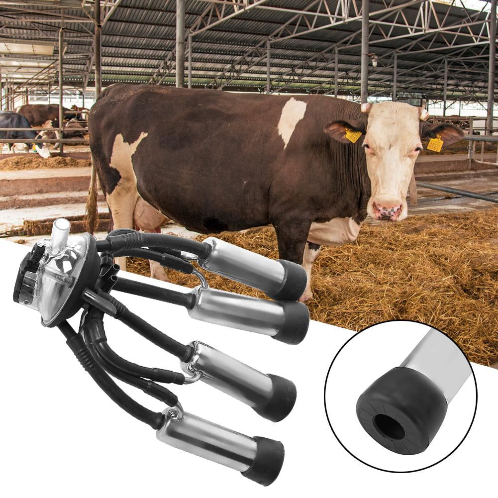 LYUMO Milking Cluster,240CC Cow Milking Cluster Milk Cup Set For Vacuum