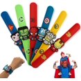 thumbnail image 1 of Children's Bracelet, 6 Pcs Superhero Slap Bracelet Superhero Slap Bands Boys Bracelet Avengers Bracelet, 1 of 1