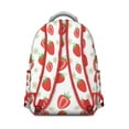 thumbnail image 3 of Strawberry Print Backpack - Spacious school bag for teens & adults, lightweight laptop backpack for college & travel, cute gift., 3 of 6