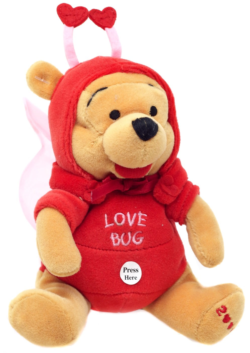 Details about   Disney VALENTINE Winnie the Pooh Beanbag NWT Love Bug 
