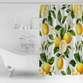 thumbnail image 4 of 60x72 Inch Shower Curtains for Bathroom White Flowers Fabric Bath Curtain Decor Countryside Lemon Fruit Garden Waterproof Restroom Curtains Shower Set Accessories with 12 Hooks 60 Inch, 4 of 6