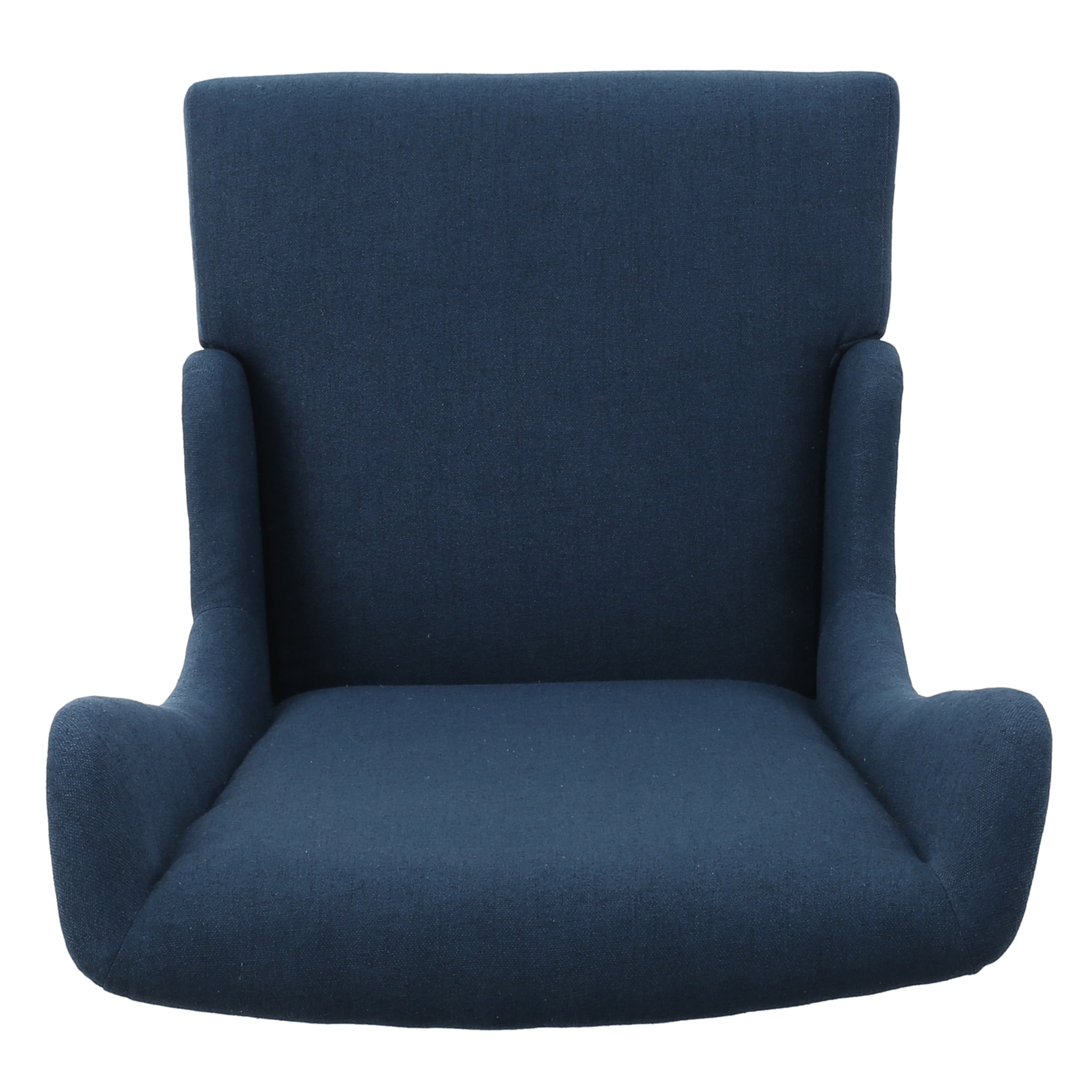 Noble House Ivette Contemporary Fabric Dining Chair, Dark Blue