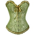 thumbnail image 1 of Femmes Corsets Bustiers Désossés Top Brodé Grande Taille, 1 of 8