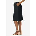 thumbnail image 3 of Jessica London Women's Plus Size Stretch Cotton Chino Skirt, 3 of 5