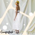 thumbnail image 4 of Vestido largo de encaje satinado Yahenda de media pierna para mujer, x2, 4 of 6