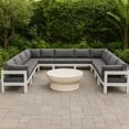 thumbnail image 2 of Meridian Furniture Nizuc Gris Patio Extérieur Sectionnel Modulaire, 2 of 8