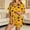 A12-Yellow, variant on GZWYHT Silk Halloween Pajamas Women Print Pajamas Summer Pajamas Christmas Pajamas Drawstring Short Sleeve Pj Sets Adult Halloween Pajamas Plus Size Halloween Pajamas Halloween Pajama Shorts